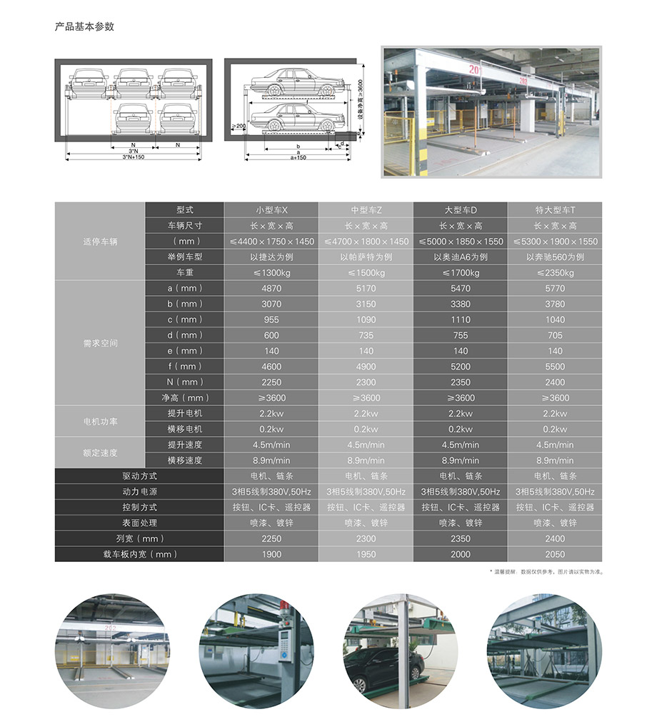 云南两层升降横移租赁技术参数